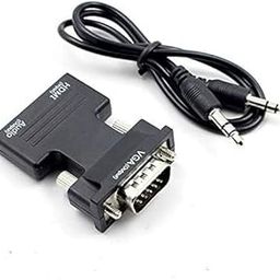 FANTIA HDMI to VGA Adapter, 1080P 60Hz, with 3.5mm Audio Cable, Compatible for Laptop Computer to TV Projector Monitor-image-83