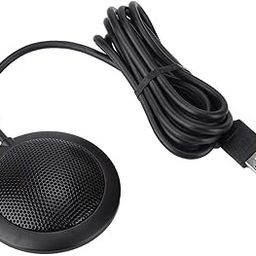 Desktop Microphone, Wired 360° Pickup Audio Video Omnidirectional Microphone Desktop Conference Computer Black Comes With Usb Cable To Meet Most Field Wiring-image-26