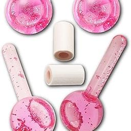 Ice Globes Set for Eye & Neck, Sellzie Cooling Globes for Facial, 2 PCS, Cold Glass Ice Roller Ball, Cryo Sticks, Tighten Skin, Reduce Puffiness and Dark Circles, Enhance Circulation (Multicolor)-image-16
