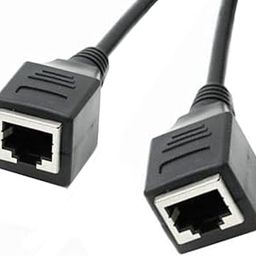 100 Cm - 8 Pin RJ45 Female to Female Ethernet LAN Network Extension Cable - to Join 2 RJ 45 Cables and to Extend Length - 1 Meter Length-29
