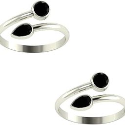 925 CZ Silver Toe Rings (Leg Finger Rings) In Pure 92.5 Sterling Silver For Women | Toe Rings for Women and Girls | Chandi Bichiya-image-56