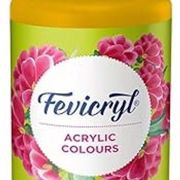 Fevicryl Acrylic Colour Golden Yellow, 500ml, Art and Craft Paint, DIY Paint, Rich Pigment, Non-Craking Paint for Canvas, Wood, Leather, Earthenware, Metal | Ideal for school projects, hobbyists, artists-7