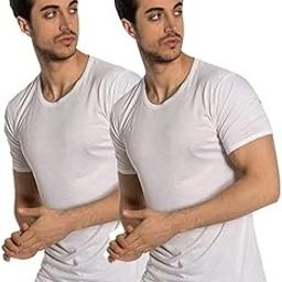 Men's Bamboo Cotton Round Neck Half Sleeve Vest Made in Turkey | Made by Bamboo Fabric Natural Sweat Absorbing and Odor Free-image-92