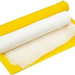 Silk Screen Printing Mesh, 100/110/120/140/160/180/200/250/300Mesh, White Yellow for Screen Printing Machine Equipment Accessories, Filter Painting, Polyester Fabric (120M/48T White)-27