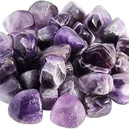 Amethyst Agate Tumble/Pebbles Stone. for Reiki, Crystal, Vastu, Fang Shui Aura, Home Decor, Office Decor, Gifting, Good Luck, showpiece etc. (Amethyst, 400 gm)-21