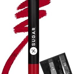 SUGAR Cosmetics Matte as Hell Crayon Lipsticks for Women | Lasts Up To 8+ Hours | Lip Crayon with Sharpener | 2.8gm - 35 Claire Redfield-image-56