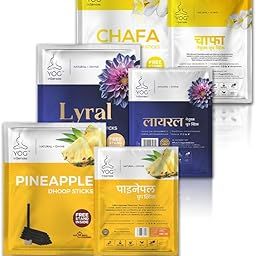 YOG InSenses Natural Dhoop Sticks Combo (Pack of 3) | Pineapple, Lyral, Chafa | Lasts Upto 60 Mins | Herbaceous, Floral, Fruity Calming Fragrance for Puja, Meditation-image-17