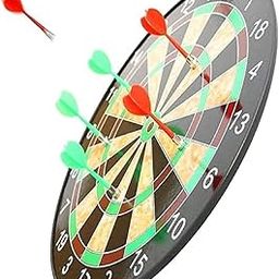 OLIFIN Sports Indoor and Outdoor Portable Magnetic Score Dartboard Game Kit with 6 Soft Darts for Kids and Adult | Family Game | Target Play Toys - Multicolor Dart Board Set (Multicolor) Pack of 1-image-60
