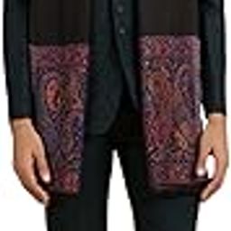 Men's Viscose Paisley Bordered Shawl (1pc)-image-43