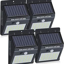 Tuzech Solar Lights Wireless Waterproof Motion Sensor Outdoor Light for Patio, Deck, Yard, Garden with Motion Activated Auto On/Off (4 Pack)-47