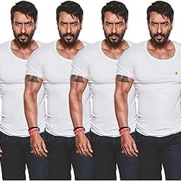 White Men's Cotton Solid Vest with Sleeve Pack of 4-image-13