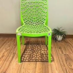 EVEREST MOLDED FURNITURE Web Series Outdoor Garden/Cafe/Home/Balcony Plastic Chair- (Set Of 4 Chairs, Green)-image-78
