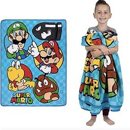 Franco Kids Bedding Super Soft Micro Raschel Throw, 46" x 60", Mario-image-8