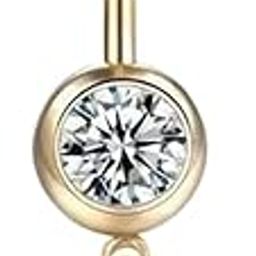 Womens Navel Belly Button Piercing Golden Zircon Butterfly Bananabell Ring: Pack of 1 (SRFAJW/B1)-image-79
