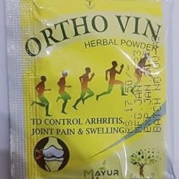 ORTHO VIN HERBAL POWDER | MAYUR HERBALS | 28 POUCH | TO CONTROL ARTHRITIS JOINTS PAIN & SWELLING-image-77