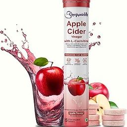 "AROGYASIDDHI Apple Cider Vinegar with L-Carnitine Effervescent Tablets - Supports Weight Management, Boosts Fat Conversion to Energy, and Helps Build Leaner Body - 15 Apple Flavor Tablets"-image-4