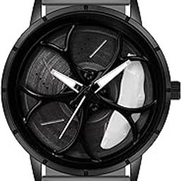 Car Wheel Rolling Men’s Analog Silicone Strap Watch| Rotating Wheel Dial Luxury Watches for Boy's and Men-image-10