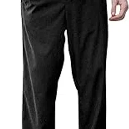 gibbonte Men’s Soft Fabric Trousers | Relaxed Fit Corduroy Trousers with Stretch Waist for Men-picture-6