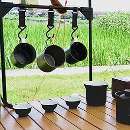 MERISHOPP Camping Picnic Lantern Pole Hanging Rack Tent Hanger Stick Lantern Hook Rack| Sports Equipment | Outdoor Sports Gear | Exercise Gear-image-59