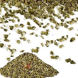 TIPTOP DECORATION Crystal Crushed Glass Glitter Flakes for Art and Craft (100 Grams) (1-3mm) (Royal Gold)-13