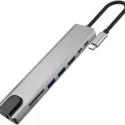 Tobo USB C Hub for MacBook Pro/Air, 8-in-1 Type C Hub with Ethernet Port, one 4K HDMI, 2 USB 3.0 Ports, 100W Power Delivery Charging, and SD Card Reader (USB-C-8-IN-1)-TD-286TC.-15