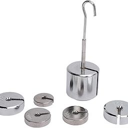 Slotted Weights, 200 G 50 G 20 G Laboratory Slotted Weights Set Chromeplated Steel for Teaching-28