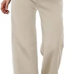 fnocks Women's Relaxed Fit Wide Legs Track Pant-picture-34