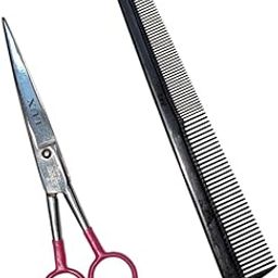 Hair cutting scissor, smooth and comfortable for men women professional salon barber hairdressing styling scissors With Plastic Comb-image-95