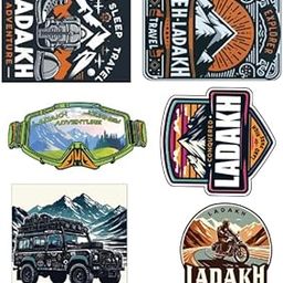 Grayfixx Ladakh Packet Sticker | Printed in Premium Gloss Vinyl with FPF(Fade Protection Film), Water Proof, Precut Sticker, Pack of 1, Size 2.0 Inches-image-79
