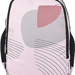 Durable Polyester Backpack (Abstract Print) | Lightweight, Comfortable & Stylish | Multiple Compartments for Organized Storage | Ideal for School, College & Travel-11