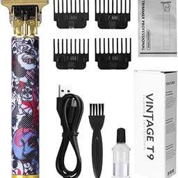 Dhriyag Vintage T9 Hair Trimmer Kit with Adjustable Guards, USB Charging Cable, Cleaning Brush-image-26