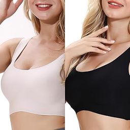 Seamless Bras for Women Wireless Bra Lightly No-Underwire Design Low-Impact Sports Bras Comfy Daily Bra-image-56