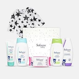 Softsens Baby Rockstar Baby Essentials Gift Box Pack of 7 |Premium Gift Set for New Born Baby | Bath & Skin Care Products Gift Box | Newborn Baby Essentials | Baby Shower Gift-image-63