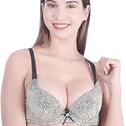 Women's Poly Cotton Heavily Padded Wired T-Shirt Bra-picture-48