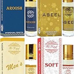 AL-NAJAF 8ML ROLL ON ATTAR | AROOSH | ASEEL | MENS | SOFT | COMBO OF 4-image-29