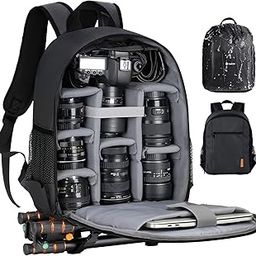TARION Camera Backpack Bag Small - Professional DSLR Camera Bag with Waterproof Rain Cover Laptop Compartment Photograhy Backpack Case Black TB-S-picture-54