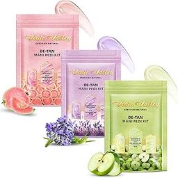 Vedic Valley Certified Natural Detan Manicure & Pedicure Kit with Apple, Lavender & Guava | Paraben & Chemical Free | Repairs Cracked & Dry Heels | With Organic Actives for deep Moisturization| 75 gm Each (Pack of 3)-image-62