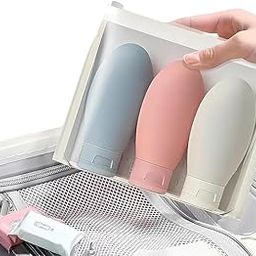 Refiilable Travel Essentials 60 ML Bottel, Silicon Squeeze Bottles, Travelling Container For Shampoo, Cream And Body Lotion, Ideal For Travel Accessories (Pack Of 3)-picture-41