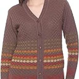 Full Sleeve Woollen Cardigan for Women with Pockets-picture-18