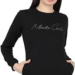Embroidered Cotton Blend Round Neck Womens Sweatshirt-image-23