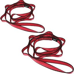 FOSER 2pcs Yoga Hammock Extension Strap Yoga Extender Strap Daisy Chain Fitness Pilates Stretch Belt Exercise Extend Strap Band (RED)-32