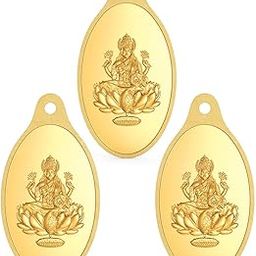24kt (999) 12 gms Gold Coin Pendant (4gm each x 3 Pcs)-image-32