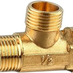 1/2" // 3 Way Brass Male Male Female Tee Fitting Pipe Connector T-Junction - Thickened Wall - High and Low Temperature Resistant-16