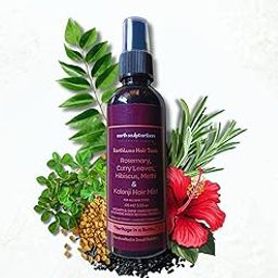 Earth Sculpt Artisan Rosemary & Hibiscus Water Spray with Curry Leaves, Methi & Kalonji | For Fast Hair Growth, Reduces Dandruff, Hair Fall Control, | 100% Natural Extract | Hydrates, Soothes, and Strengthens Hair | Non-Greasy & Fast Absorbing | 105ml-image-20