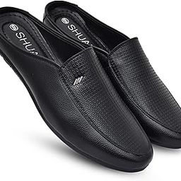 synthetic leather mules for men-picture-34