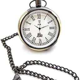 Brass Gold Ship Dial - Antique Pocket Gandhi Watch Royal Look Indian Handicraft Premium Gift Item-image-75