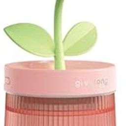 HEAVENGLOW Mini Air Humidifier USB Essential Oil Diffuser for NightStand Bedroom Beside Pink-image-96