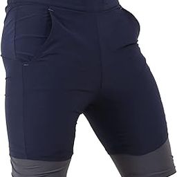 Men’s 2 in 1 Running Shorts, Workout Gym Athletic Shorts for Men Quick Dry Lightweight Training Shorts with Pockets (L, Navy)-picture-29