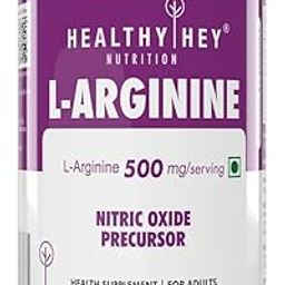 HealthyHey L-Arginine 120 Vegetable Capsules (Pack of 1)-32