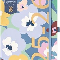Busy B A5 Diary - Mid Year Academic Diary - Aug '25 - Aug '26 - Floral Print Journal Cover - Weekly Planner with To-Do Lists, Notes, Week to View, 3 Pockets & Year Planner-image-13